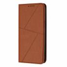 For iPhone 15 Strong Magnetic Frosted Flip Leather Phone Case(Coffee Color) - 2