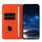 For iPhone 14 Pro Max Strong Magnetic Frosted Flip Leather Phone Case(Orange) - 3