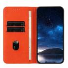 For iPhone 14 Pro Strong Magnetic Frosted Flip Leather Phone Case(Orange) - 3