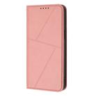 For iPhone 14 Plus Strong Magnetic Frosted Flip Leather Phone Case(Pink) - 2