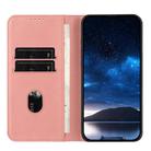 For iPhone 14 Plus Strong Magnetic Frosted Flip Leather Phone Case(Pink) - 3