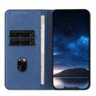 For iPhone 14 Strong Magnetic Frosted Flip Leather Phone Case(Royal Blue) - 3
