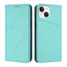 For iPhone 13 mini Strong Magnetic Frosted Flip Leather Phone Case(Light Blue) - 1