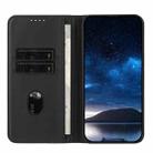 For iPhone 12 / 12 Pro Strong Magnetic Frosted Flip Leather Phone Case(Black) - 3