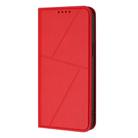 For iPhone 12 mini Strong Magnetic Frosted Flip Leather Phone Case(Red) - 2