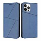 For iPhone 12 Pro Max Strong Magnetic Frosted Flip Leather Phone Case(Royal Blue) - 1