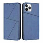 For iPhone 11 Pro Strong Magnetic Frosted Flip Leather Phone Case(Royal Blue) - 1