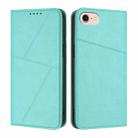For iPhone SE 2022 / SE 2020 / 8 / 7 Strong Magnetic Frosted Flip Leather Phone Case(Light Blue) - 1