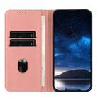 For iPhone XS Max Strong Magnetic Frosted Flip Leather Phone Case(Pink) - 3