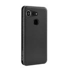 For Kyocera Android One S6 Carbon Fiber Texture Horizontal Flip TPU + PC + PU Leather Case with Card Slot(Black) - 3