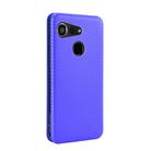 For Kyocera Android One S6 Carbon Fiber Texture Horizontal Flip TPU + PC + PU Leather Case with Card Slot(Blue) - 3