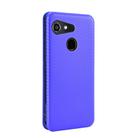 For Kyocera Gratina KYV48 Carbon Fiber Texture Horizontal Flip TPU + PC + PU Leather Case with Card Slot(Blue) - 3