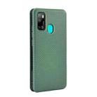 For Ulefone Note 9P Carbon Fiber Texture Horizontal Flip TPU + PC + PU Leather Case with Card Slot(Green) - 3