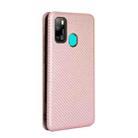 For Ulefone Note 9P Carbon Fiber Texture Horizontal Flip TPU + PC + PU Leather Case with Card Slot(Pink) - 3