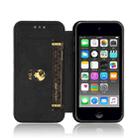 For iPod Touch 5 / 6 / 7 Carbon Fiber Texture Horizontal Flip TPU + PC + PU Leather Case with Card Slot(Black) - 3