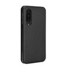 For Sharp Aquos Zero 5G Basic Carbon Fiber Texture Horizontal Flip TPU + PC + PU Leather Case with Card Slot(Black) - 3