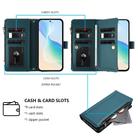 For Xiaomi 15T Pro 5G Magnetic Closure 9 Card Slots Zipper Leather Case with Hand Strap(Dark Green) - 4