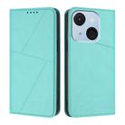 For Itel A50C Strong Magnetic Frosted Flip Leather Phone Case(Light Blue) - 1