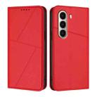 For itel A95 Strong Magnetic Frosted Flip Leather Phone Case(Red) - 1
