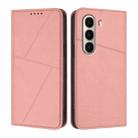 For itel A95 Strong Magnetic Frosted Flip Leather Phone Case(Pink) - 1