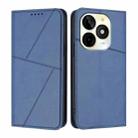 For Itel P65C Strong Magnetic Frosted Flip Leather Phone Case(Royal Blue) - 1
