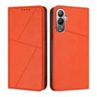 For Tecno Pova 4 Strong Magnetic Frosted Flip Leather Phone Case(Orange) - 1