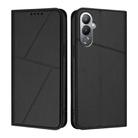 For Tecno Pova 4 Strong Magnetic Frosted Flip Leather Phone Case(Black) - 1