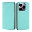 For Tecno Spark 20 Pro 4G Strong Magnetic Frosted Flip Leather Phone Case(Light Blue) - 1