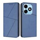 For Tecno Spark 20 / Spark 20C / Pop 8 Strong Magnetic Frosted Flip Leather Phone Case(Royal Blue) - 1