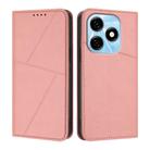 For Tecno Spark 20 / Spark 20C / Pop 8 Strong Magnetic Frosted Flip Leather Phone Case(Pink) - 1