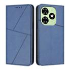 For Tecno Spark Go 2024 Strong Magnetic Frosted Flip Leather Phone Case(Royal Blue) - 1