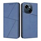 For Tecno Spark Go 2025 / Pop 9 4G Strong Magnetic Frosted Flip Leather Phone Case(Royal Blue) - 1