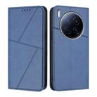 For Tecno Camon 40 Premier Strong Magnetic Frosted Flip Leather Phone Case(Royal Blue) - 1