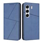 For Tecno Camon 40 Pro 4G Strong Magnetic Frosted Flip Leather Phone Case(Royal Blue) - 1