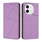 For Tecno Pova 6 Neo 5G / Spark 30 5G Strong Magnetic Frosted Flip Leather Phone Case(Light Purple) - 1