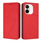 For Tecno Spark 30C 5G / Pop 9 5G Strong Magnetic Frosted Flip Leather Phone Case(Red) - 1