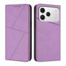 For Tecno Spark 40 4G Strong Magnetic Frosted Flip Leather Phone Case(Light Purple) - 1