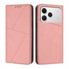 For Tecno Spark 40 4G Strong Magnetic Frosted Flip Leather Phone Case(Pink) - 1