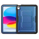 For iPad 2025 / 2022 Honeycomb Stand TPE Hydric PC Tablet Case(Navy Blue) - 2