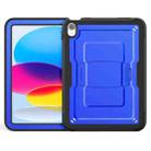 For iPad 2025 / 2022 Honeycomb Stand TPE Hydric PC Tablet Case(Blue) - 2