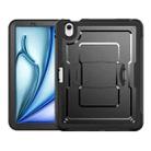 For iPad Air 11 2025 / 2024 Honeycomb Stand TPE Hydric PC Tablet Case(Black) - 2