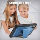 For iPad mini 2024 / mini 6 Honeycomb Stand TPE Hydric PC Tablet Case(Navy Blue) - 3