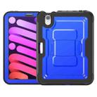 For iPad mini 2024 / mini 6 Honeycomb Stand TPE Hydric PC Tablet Case(Blue) - 2