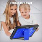 For iPad mini 2024 / mini 6 Honeycomb Stand TPE Hydric PC Tablet Case(Blue) - 3
