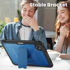 For iPad Pro 11 2024 Honeycomb Stand TPE Hydric PC Tablet Case(Navy Blue) - 3