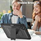 For iPad Pro 11 2024 Honeycomb Stand TPE Hydric PC Tablet Case(Black) - 3