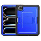 For iPad Pro 11 2024 Honeycomb Stand TPE Hydric PC Tablet Case(Blue) - 2