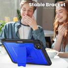 For iPad Pro 11 2024 Honeycomb Stand TPE Hydric PC Tablet Case(Blue) - 3
