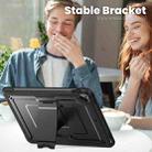 For iPad 10.2 2021 / 2020 / 10.5 2019 Honeycomb Stand TPE Hydric PC Tablet Case(Black) - 3