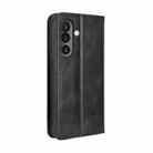 For Samsung Galaxy M56 5G Magnetic Buckle Retro Texture Leather Phone Case(Black) - 3